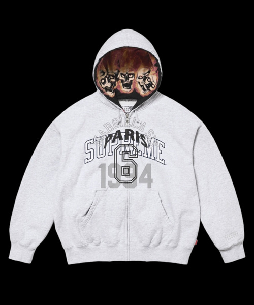 x MM6집업 후드 스웨트셔츠