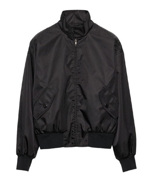 로우숄더 소매 집업 재킷