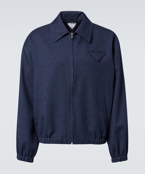 울 드릴 블루종