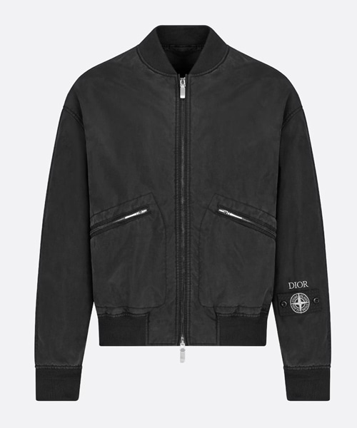 엠브로이더드 패치 봄버 재킷