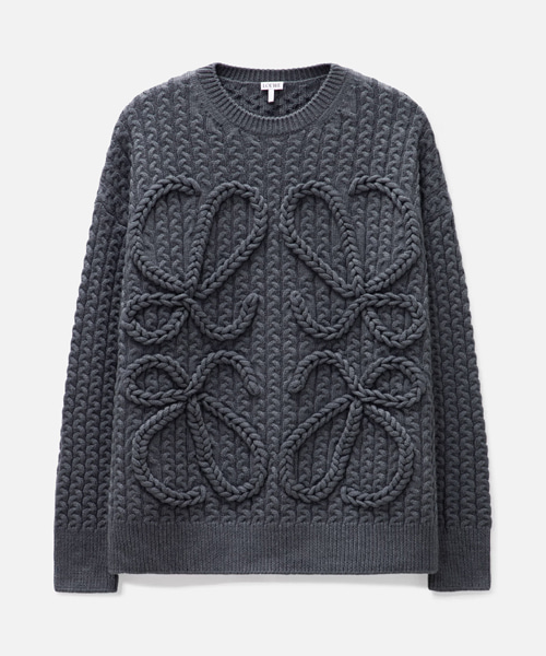 애너그램 케이블 스웨터