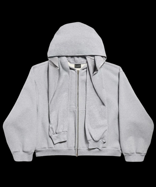 인코그니토 박시 라지 핏 집업 후디