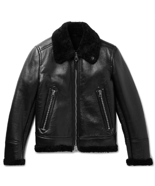 시어링 레더 자켓