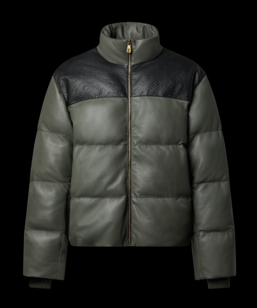 레더 다운 재킷