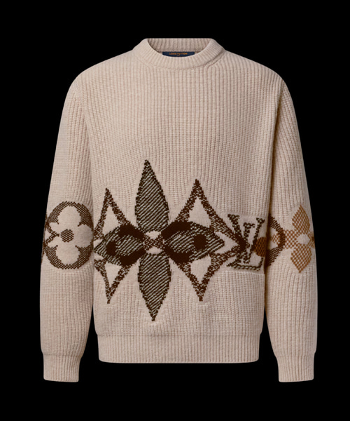 그래픽 니트 크루넥