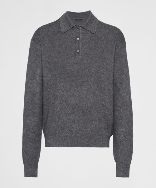 캐시미어 실크 폴로 스웨터