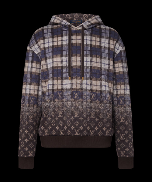 모노그램 페이디드 플래드 후디