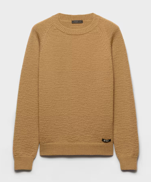 울 크루넥 스웨터