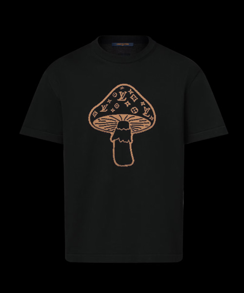 인타르시아 숏 슬리브 크루넥