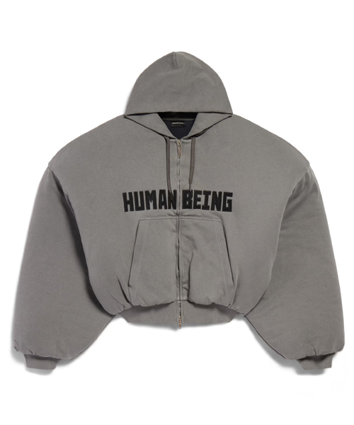 휴먼 비잉 라운드 집업 후디