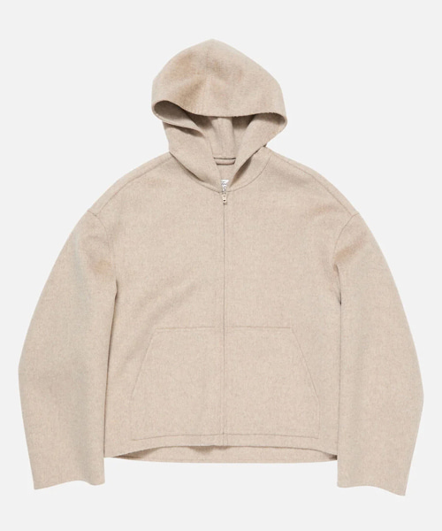 후드 캐시미어 재킷