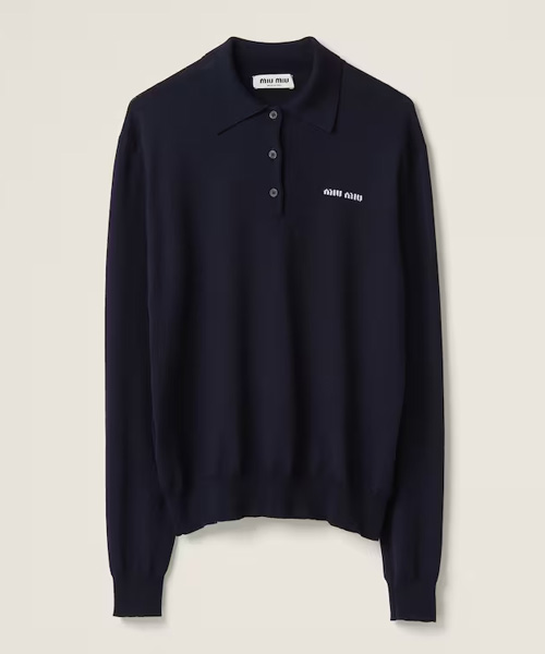 울 니트 폴로 셔츠