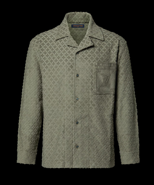 프렌치 테리 자카드 오버셔츠