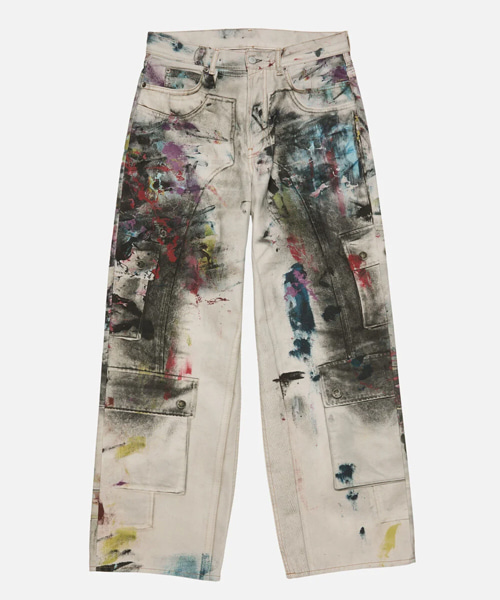 트롱프뢰유 페인트 배기핏 진