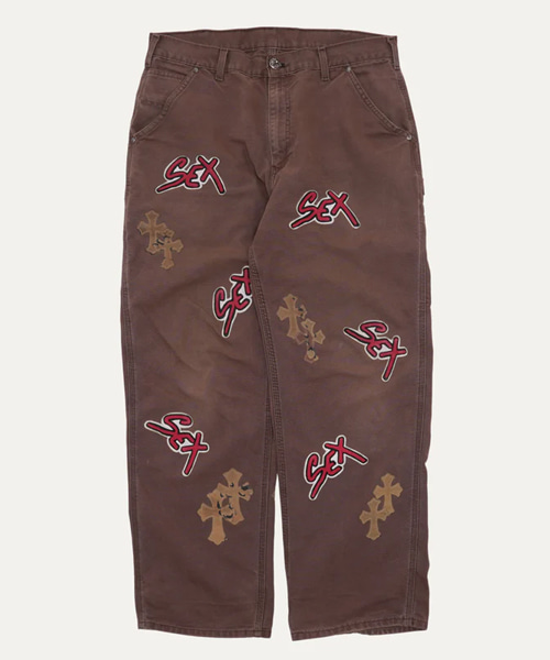 매티 보이 섹스 레코드 크로스 패치 카펜더 팬츠