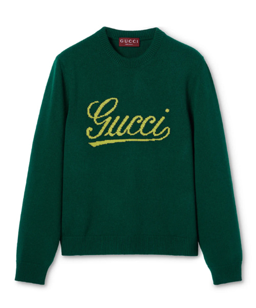 인타르시아 니트 울 스웨터