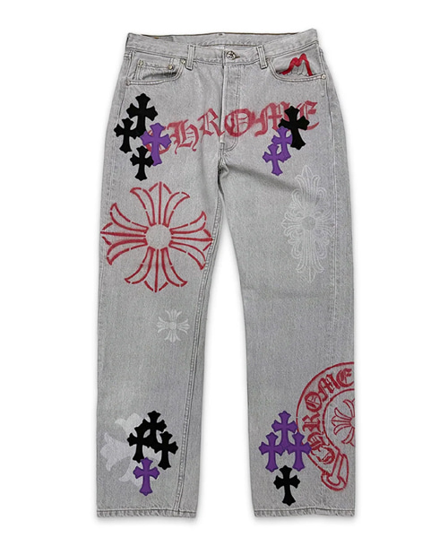 그레이 스텐실 데님 매티 보이