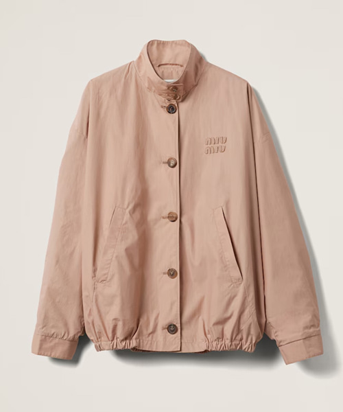 포플린 블루종 자켓