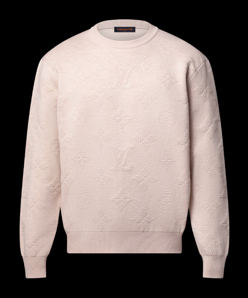 모노그램 엠보스드 풀오버