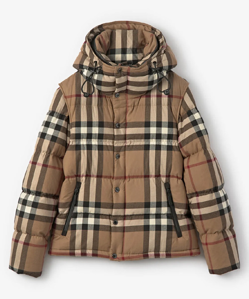 록웰 체크 투웨이 패딩