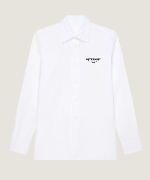 엠브로이더리 스탬프 코튼 포플린 셔츠