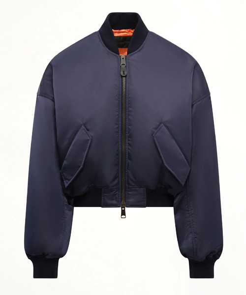 라운드 봄버 자켓