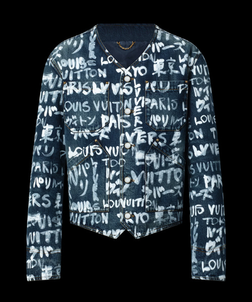 데님 칼라리스 재킷