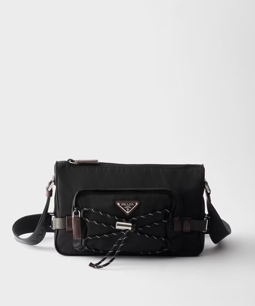 스피드록 리나일론 및 가죽 숄더백