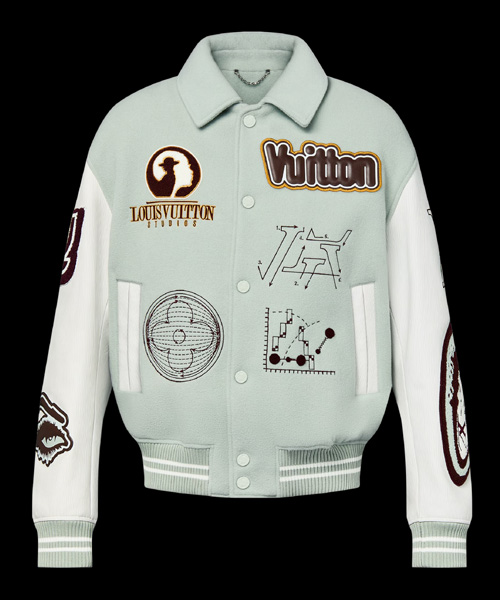 바시티 레더 블루종