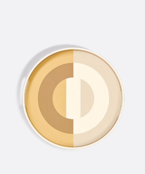 CD ENTRELACES 모티브 래커 우드 트레이