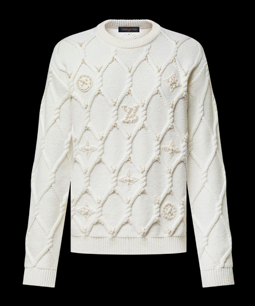 엠벨리시드 케이블 니트 울 블렌드 풀오버