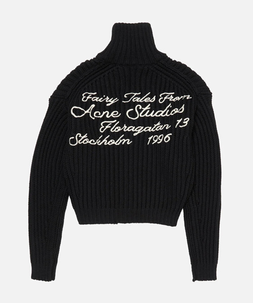 울 지퍼 가디건