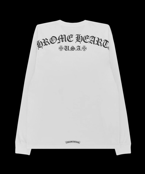 스크립트 레터 로고 롱 슬리브 티셔츠