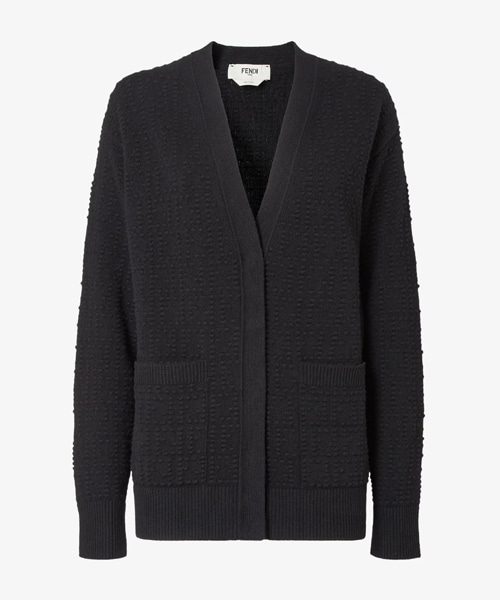 블랙 FF 캐시미어 & 울 카디건