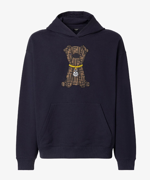 다크 블루 코튼 스웨트 셔츠