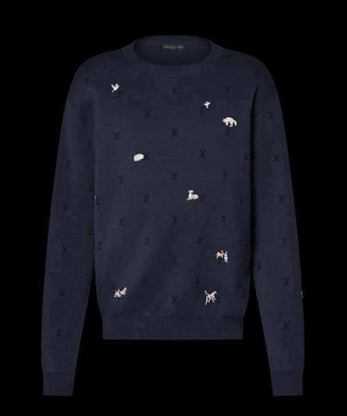 LV 블라종 롱 슬리브드 크루넥