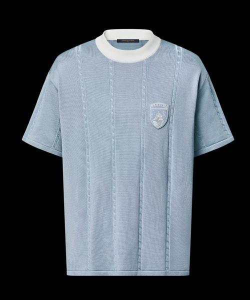 실크 코튼 숏 슬리브 크루넥