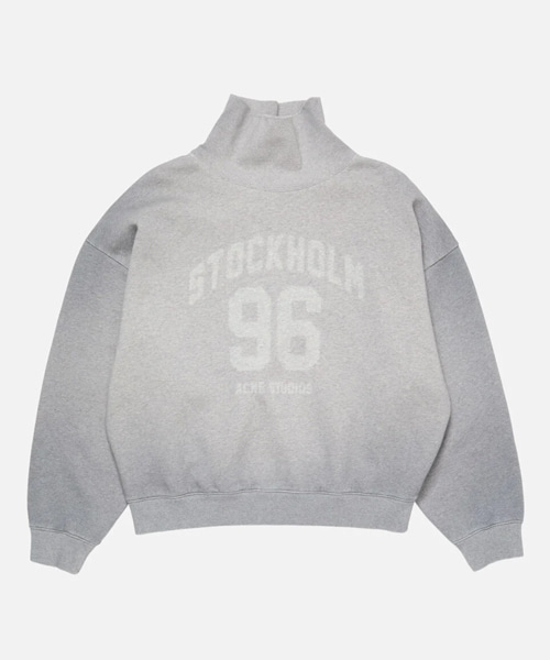 로고 아트워크 하이넥 스웨터