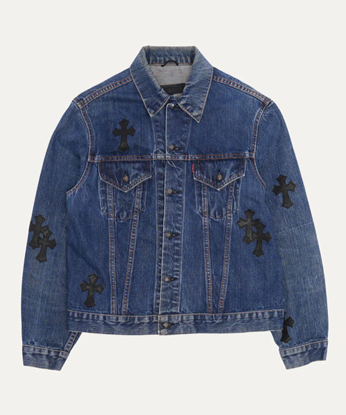 리바이스 크로스 패치 타입-3 데님 트러커 재킷
