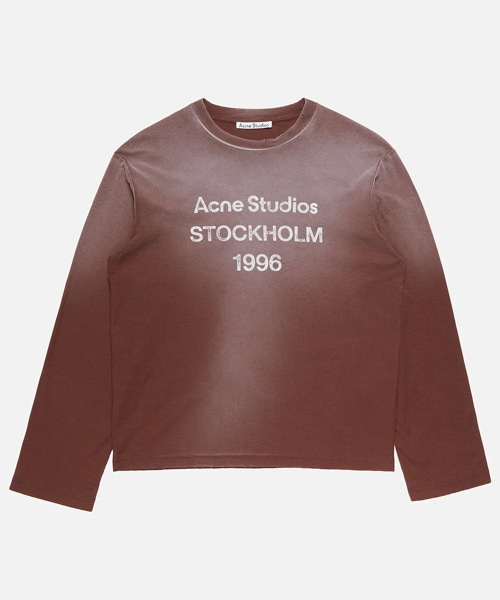 빈티지 스프레이 프린트 릴랙스 핏 티셔츠