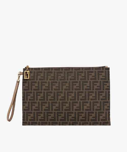 플랫 바게트 파우치 라지