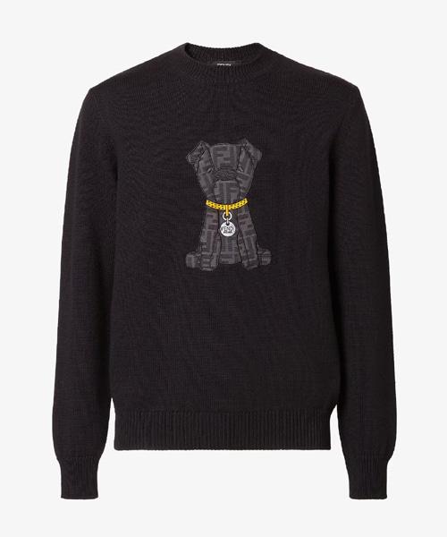 블랙 울 스웨터