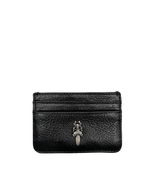 실버 대거 스크롤 블랙 카드 홀더