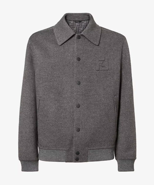 그레이 울 블루종