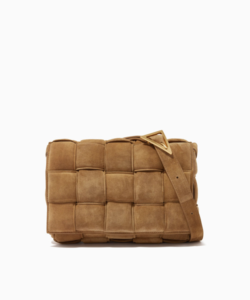 스웨이드 패딩 카세트 백