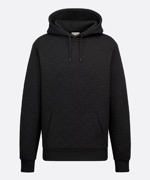 코튼 블렌드 저지 후드 스웨트셔츠