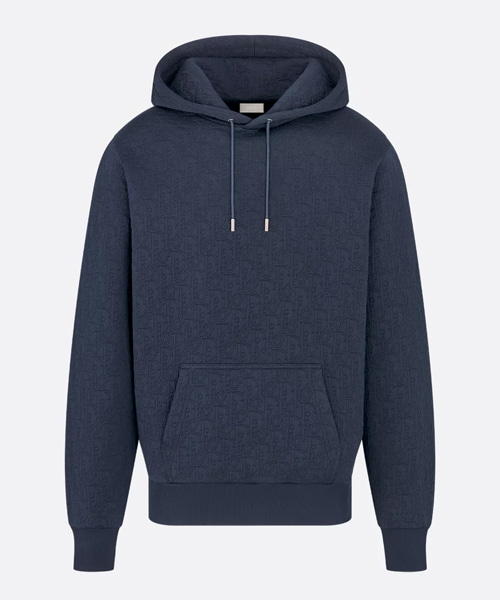 코튼 블렌드 저지 후드 스웨트셔츠