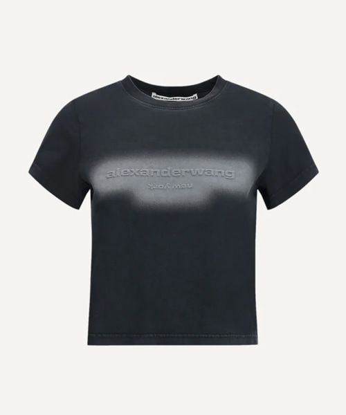 로고 코튼 티셔츠