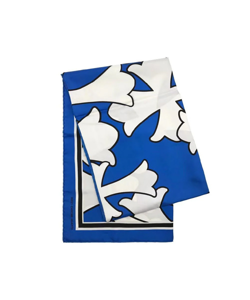 크로스 로고 실크 스카프