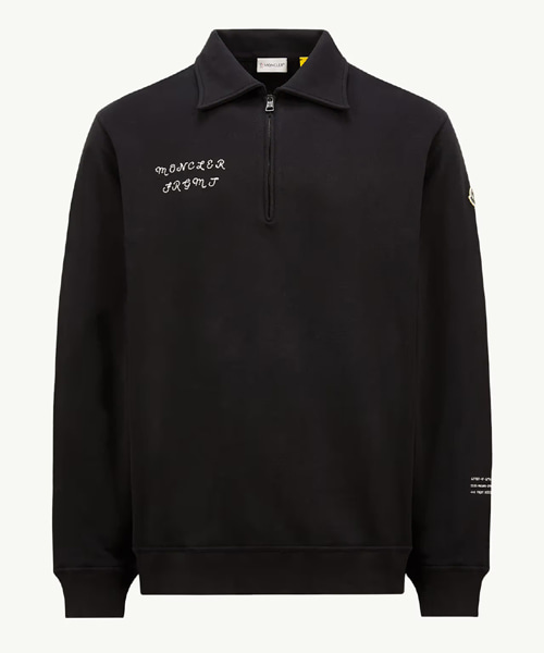 집업 코튼 스웨트셔츠